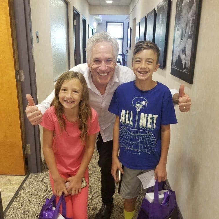 Dr. Roeder and 2 of his patients